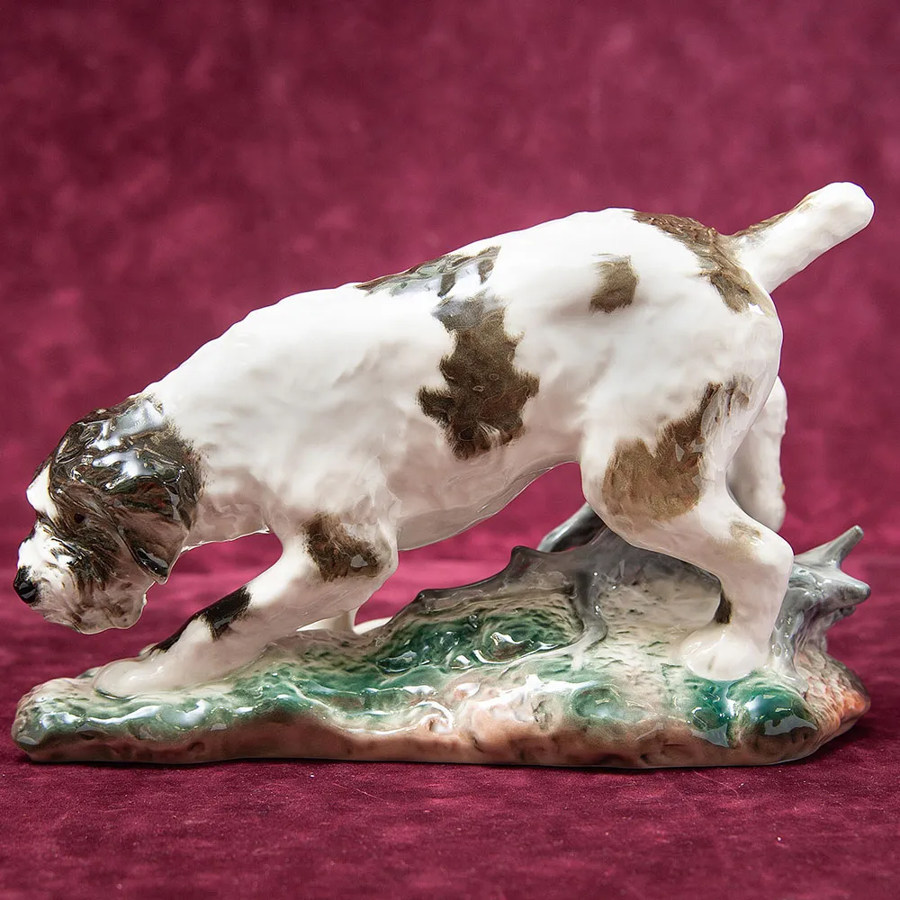 Анималистическая Фарфоровая Статуэтка «Собака. Немецкий грифон» ИФЗ, Россия -1992 год.