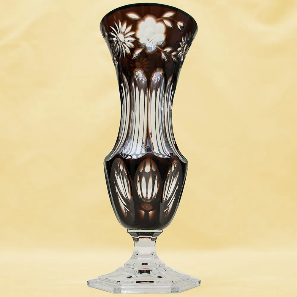 Классическая Ваза Цветного Хрусталя WMF Crystal Cabinet Германия Н-30 см., конец 60-х гг.