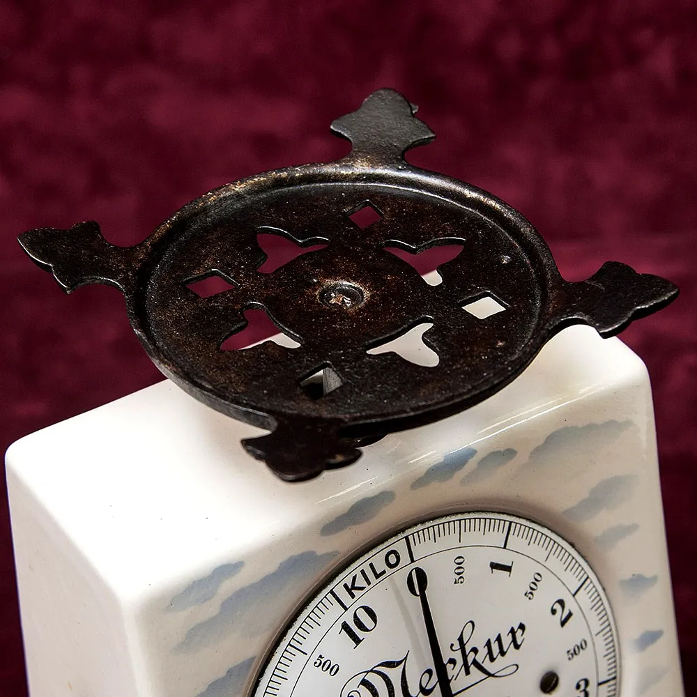 Кухонные Весы «Merkur» в Фарфоровом корпусе, D.R & G.M., Германия -1915 год.