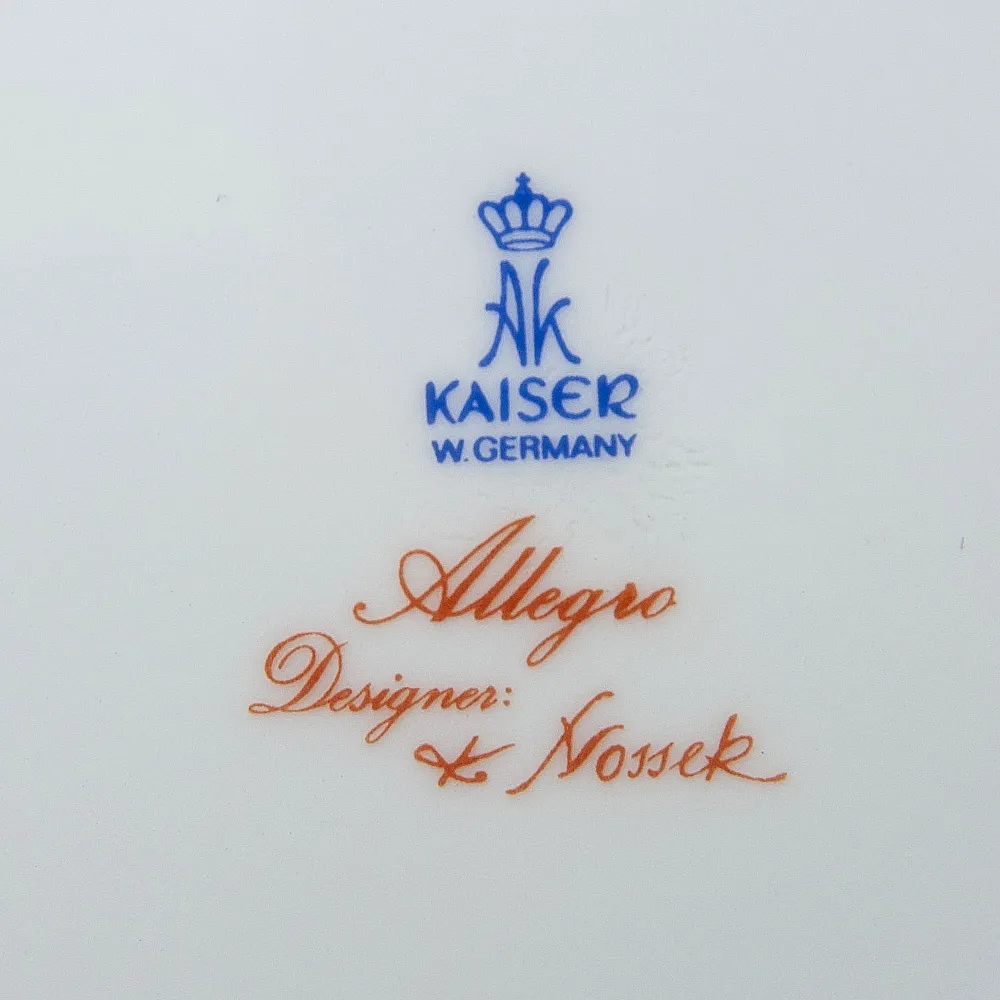 Большое Коллекционное Блюдо - Тарелка из коллекции «Allegro» Фарфор KAISER Германия.