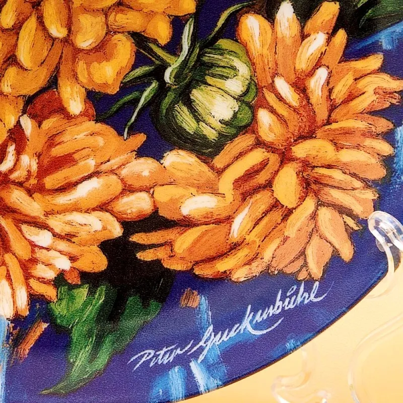 Коллекционная Тарелка «Георгины» Фарфор, Hutschenreuther, Германия -1997 год.