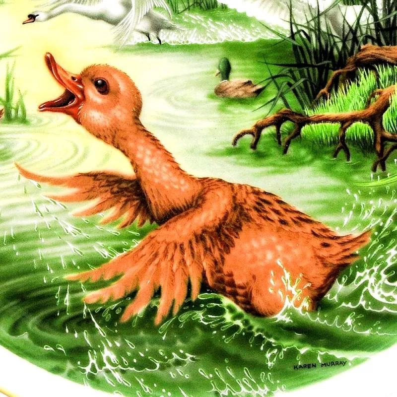 Коллекционная Тарелка «Сказки - Гадкий Утенок» Фарфор, B&G Copenhagen - Дания.