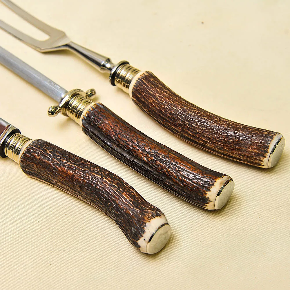 Набор для Барбекю «Охота» из 3-х предметов, Германия, Rostfrei Solingen, 60 -е гг.