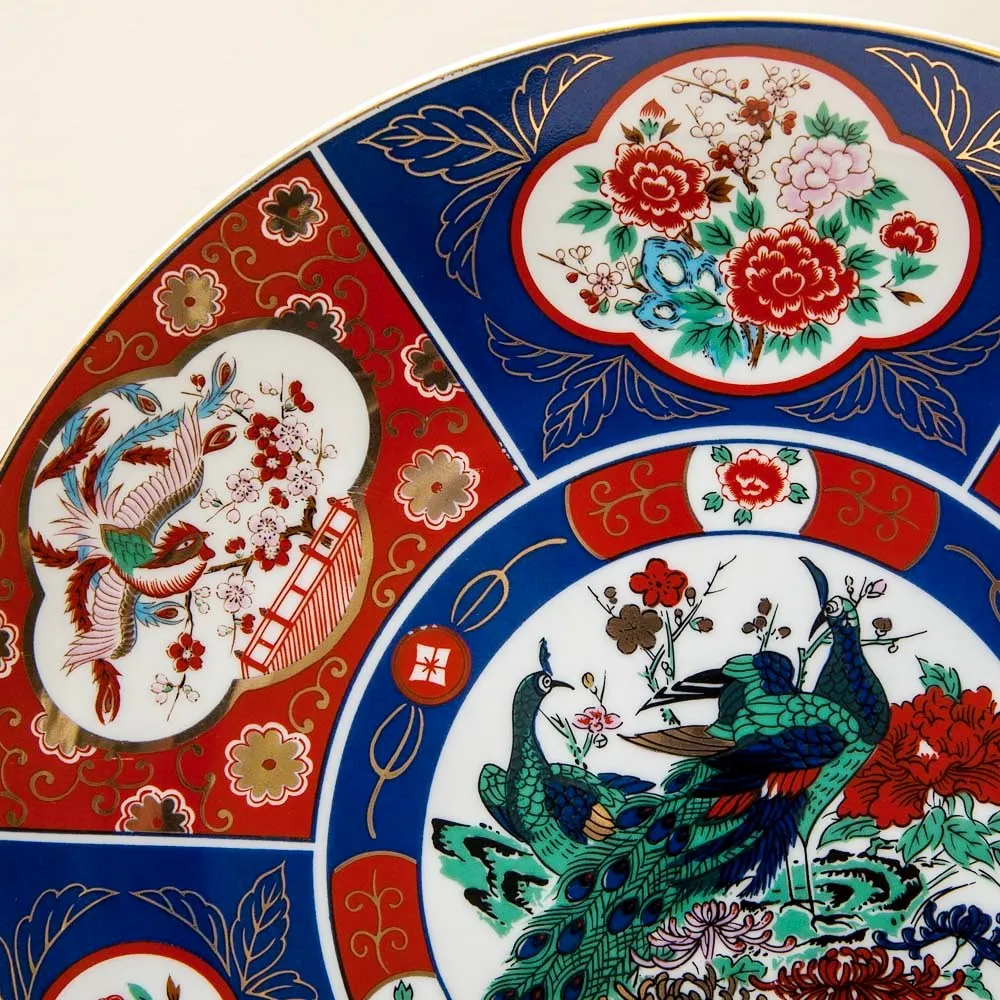 Большое Коллекционное Блюдо - Тарелка «ПТИЦЫ - ПАВЛИНЫ», Фарфор Китай, середина ХХ века.