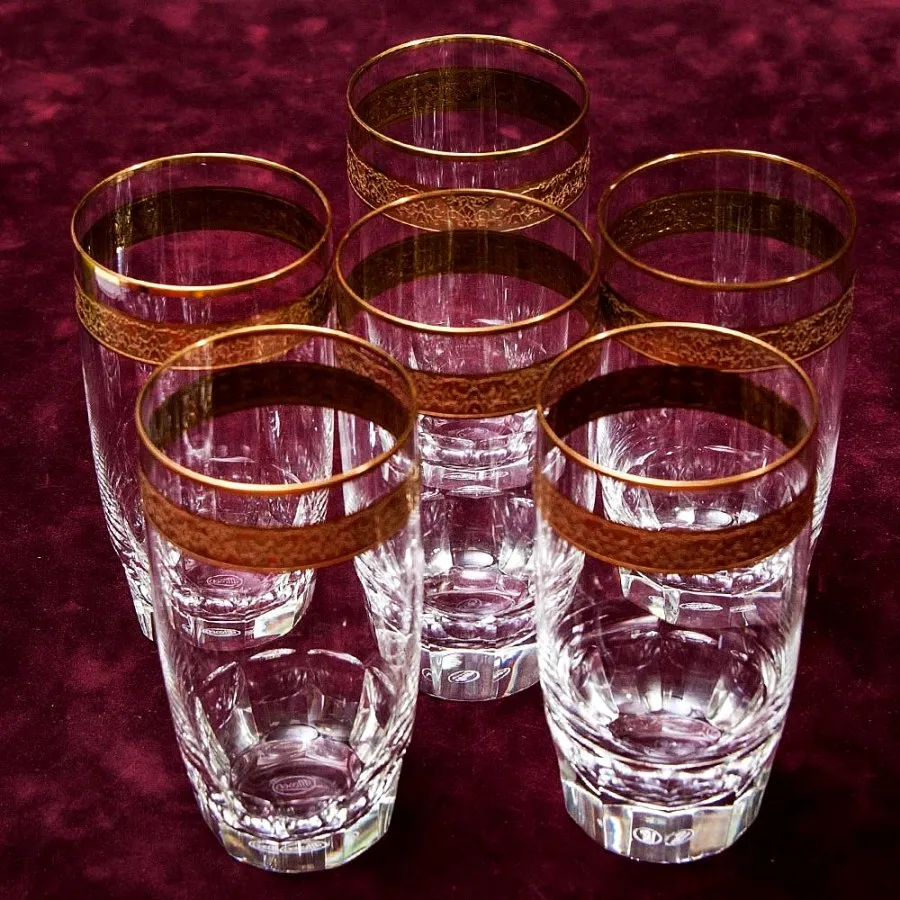 Набор 6-ть Хрустальных Стаканов серия «Copenhagen», MOSER - МОЗЕР Чехия.