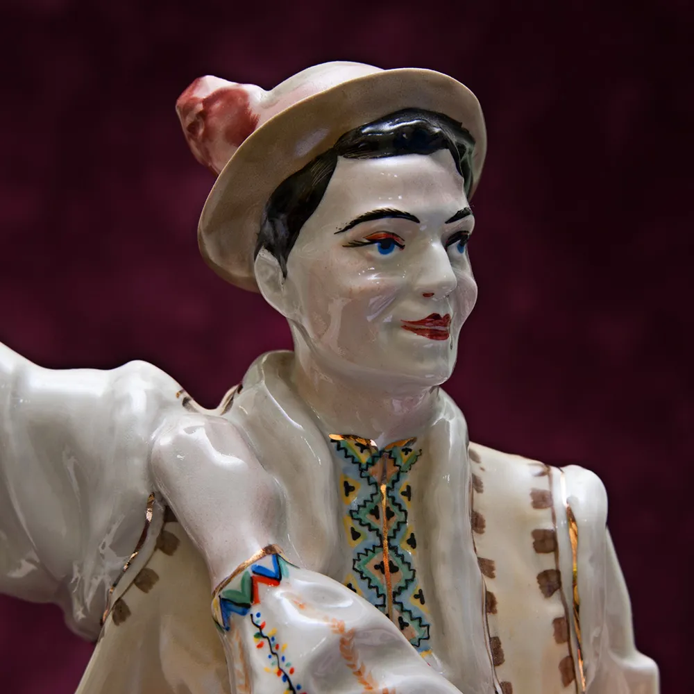 Редкость!!! Большая Фарфоровая Статуэтка «Гуцульский танец. Коломийка» Городницкий ФЗ - CCCР.