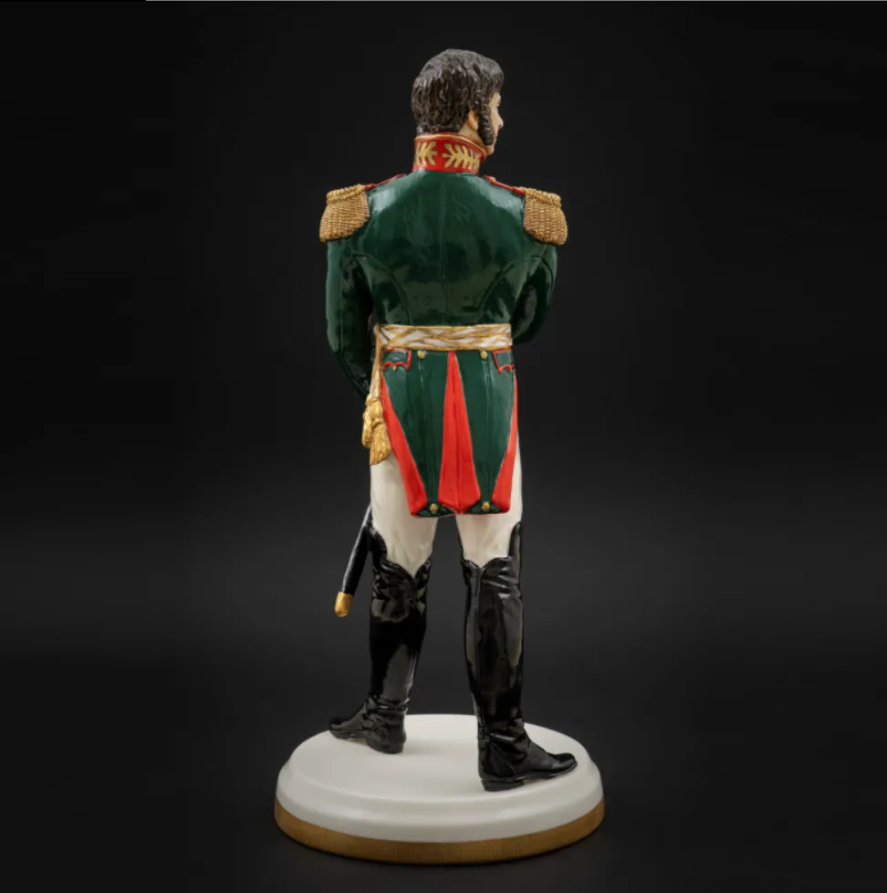 Коллекционная Авторская Статуэтка «Генералы Отечественной Войны 1812 года - Неверовский Д.П.», фарфор, Россия. 