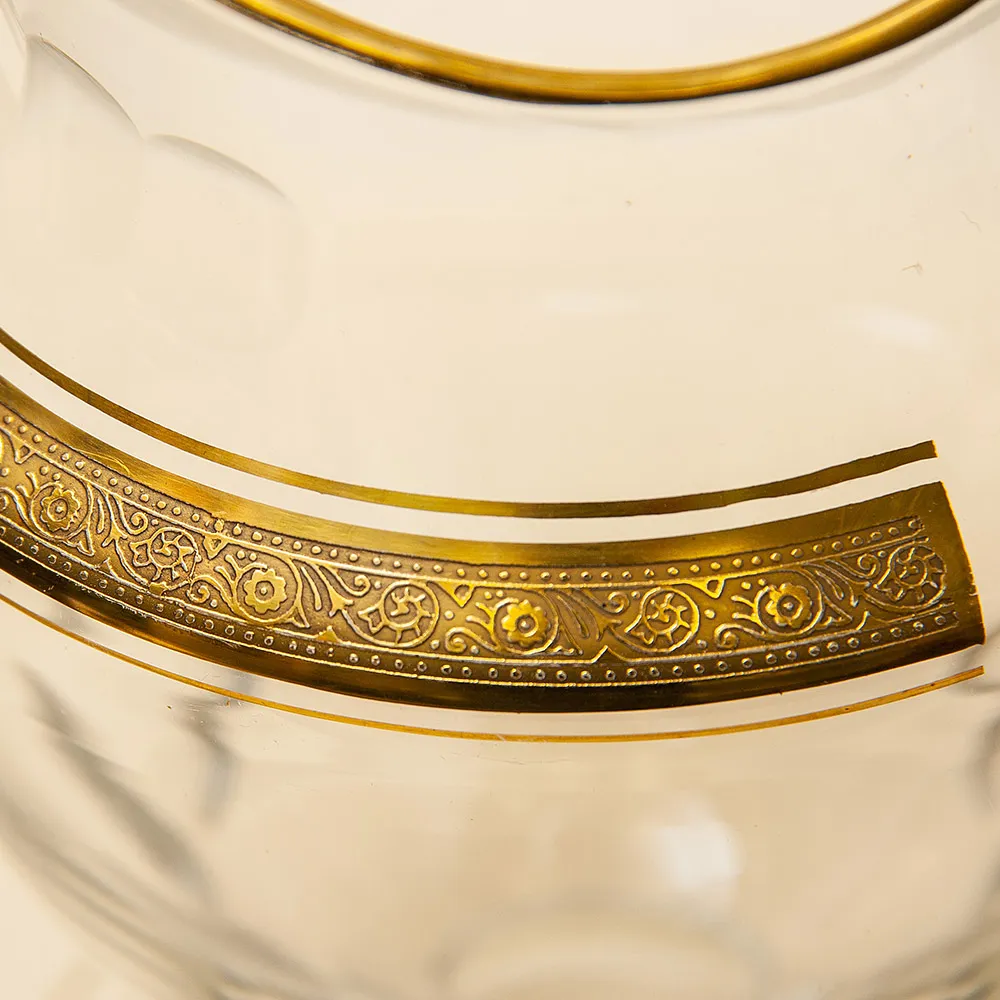 Набор для напитков из 6-и хрустальных стаканов и кувшина «Concorde», Theresienthal Германия, 50 гг.