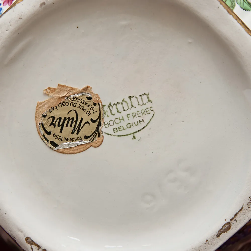 Большая Настольная Электрическая Лампа - Светильник «Цветочная Симфония» Бельгия Н-76 см.