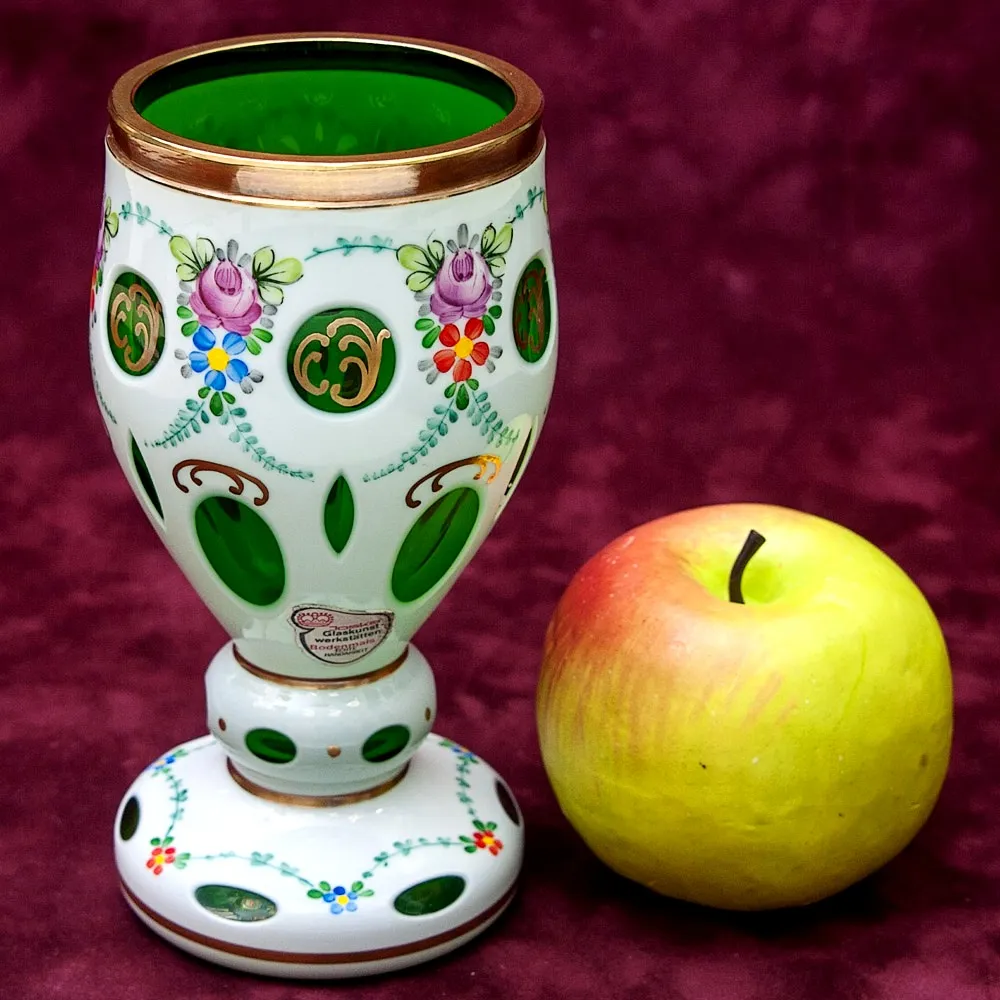 Стеклянная Ваза - Кубок «Цветочная Нежность» JOSKA BODENMAIS Германия -60-е годы ХХ века.