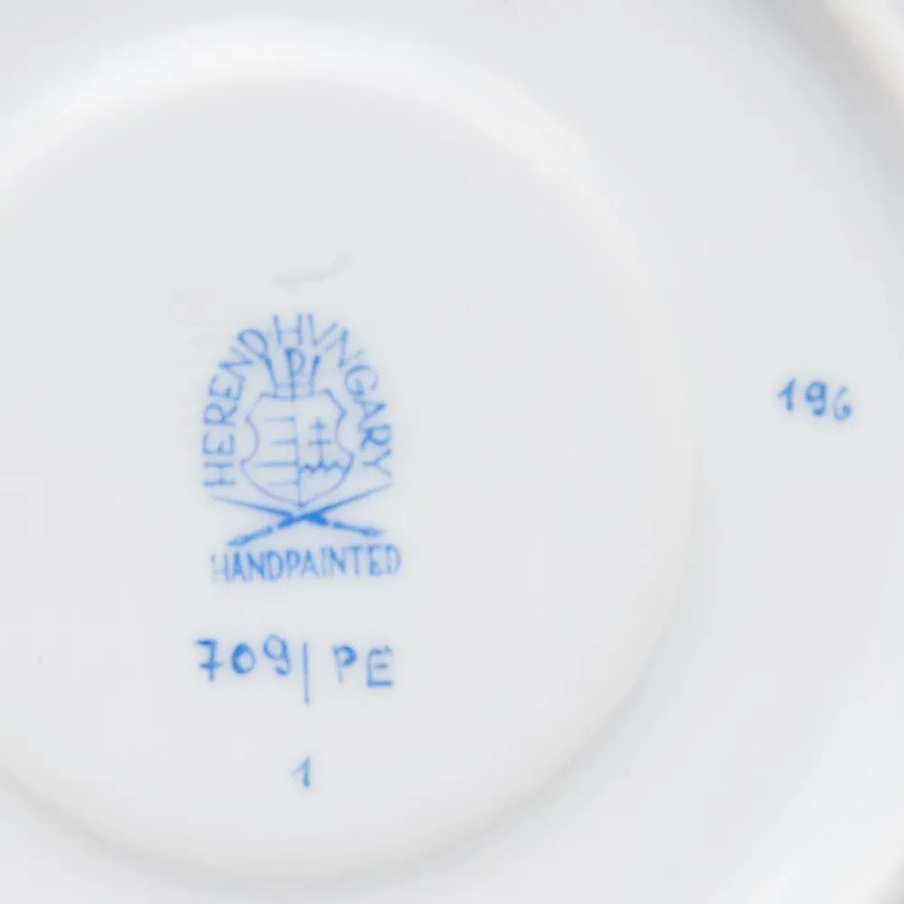 Классический Кофейный Сервиз PERSIL на 6 персон, 16 предметов. Фарфор HEREND, Венгрия.