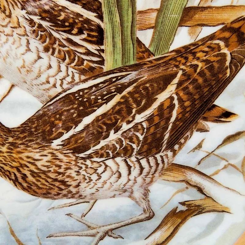 Коллекционная Тарелка «Бекасы» Фарфор Лимож Limoges Франция 1979 год.