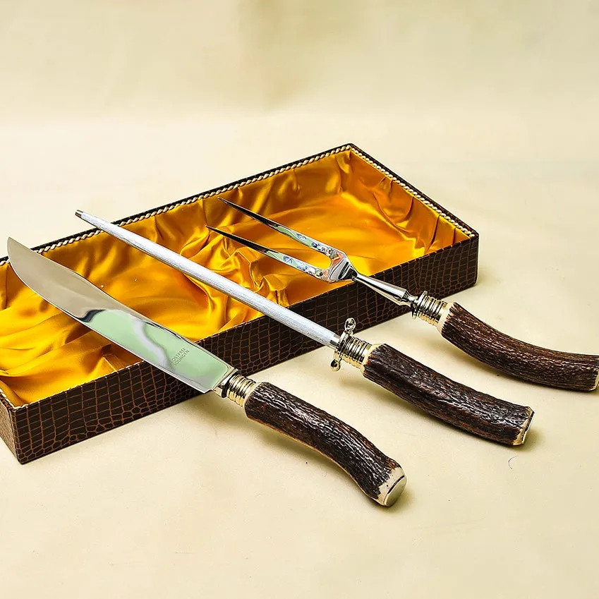 Набор для Барбекю «Охота» из 3-х предметов, Германия, Rostfrei Solingen, 60 -е гг.