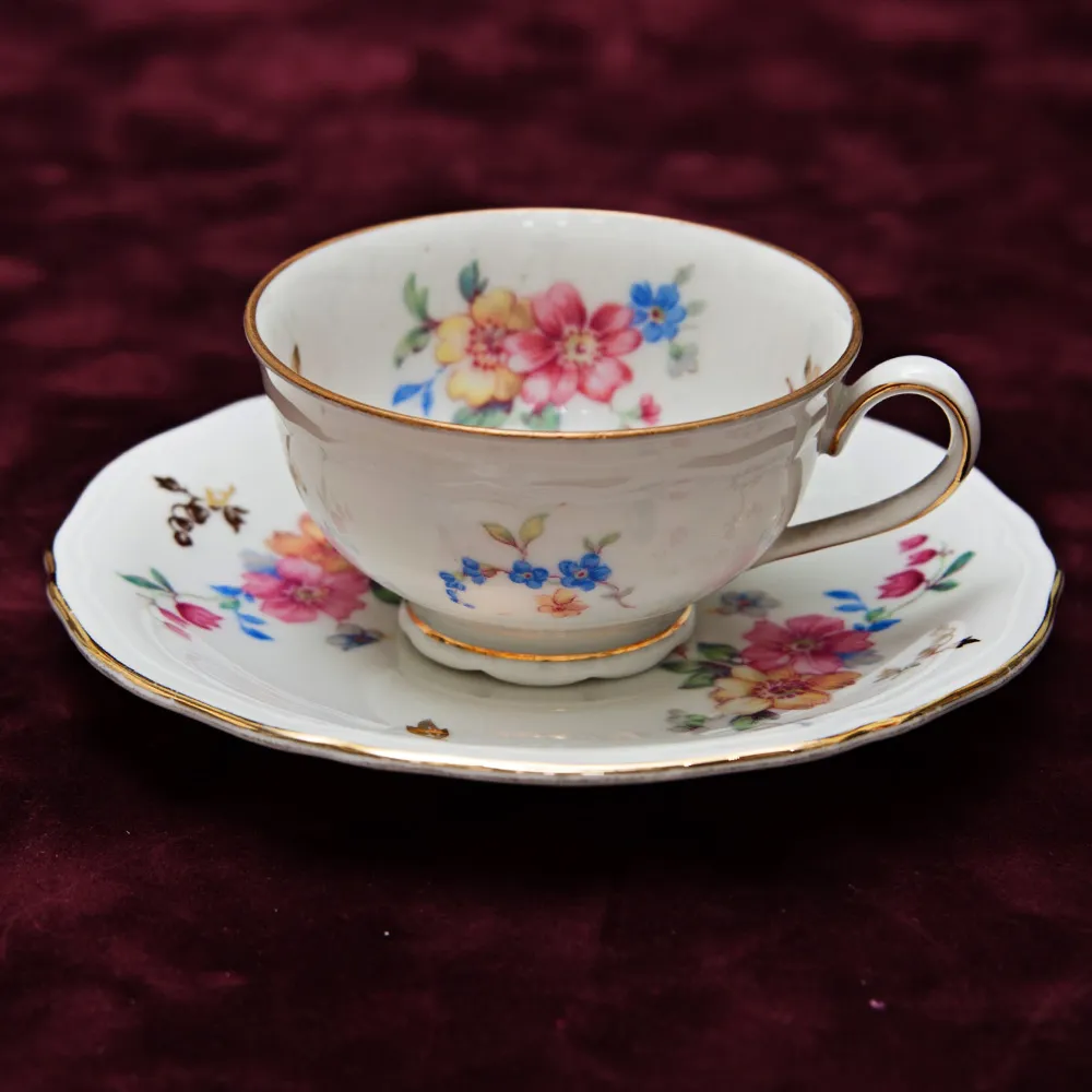 Кофейная Пара № 5 Фарфор «Elite Ada» Zeh Zcherzer Бавария