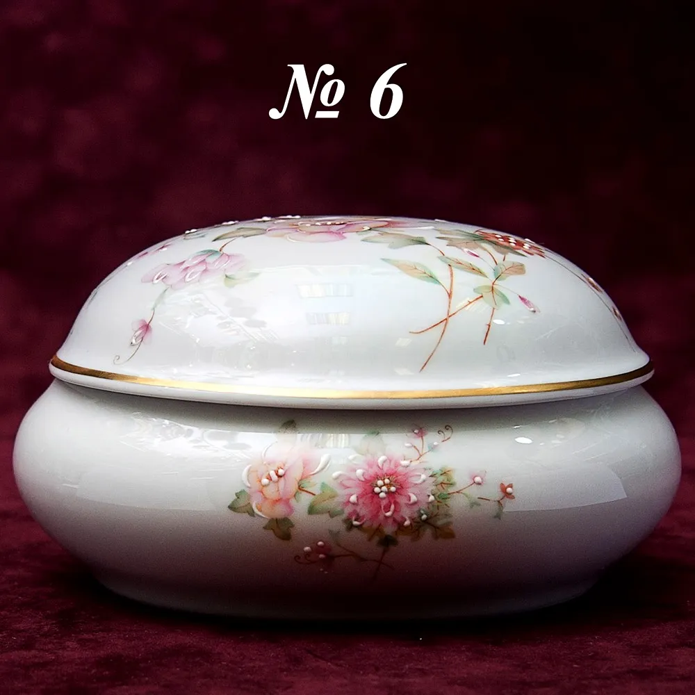 Шкатулка «Цветочная Нежность № 6» Фарфор Лимож Limoges Франция