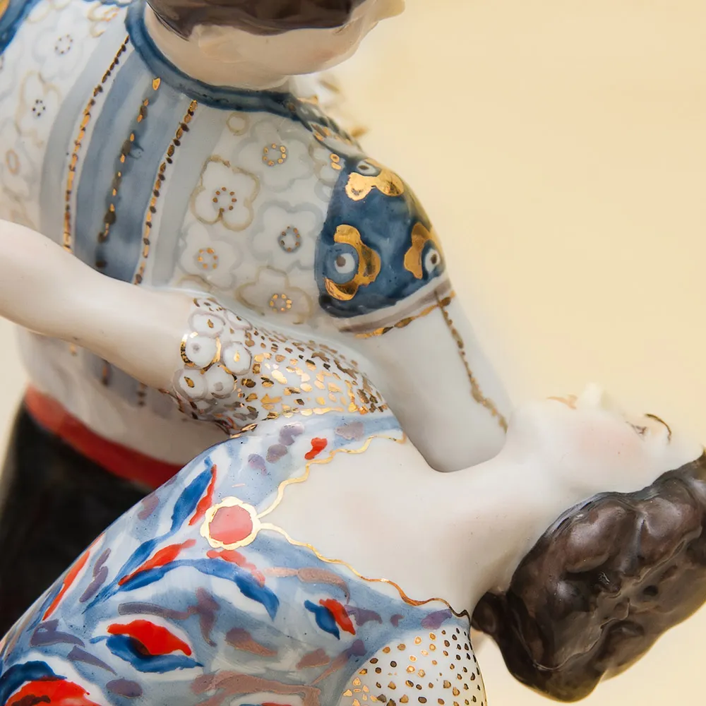 Редкость! Авторская Фарфоровая статуэтка «Испанский танец», СССР ЛЗФИ, 1967 - 1983 годы. 