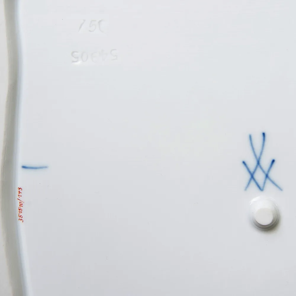 Фарфоровое Блюдо - Фруктовница - Сухарница «Индийский цветок» Фарфор MEISSEN / МЕЙСЕН.