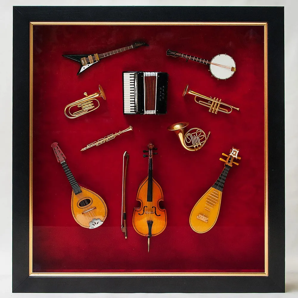 Большое! Настенное Панно «Музыкальные Инструменты - Оркестр», Германия.