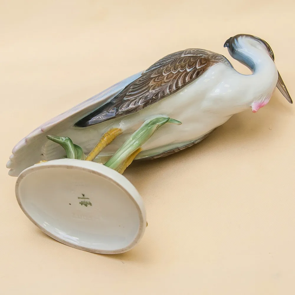 Редкость!!! Птица - Фарфоровая Статуэтка «Малая ЦАПЛЯ» ROSENTHAL Германия -1964 год.