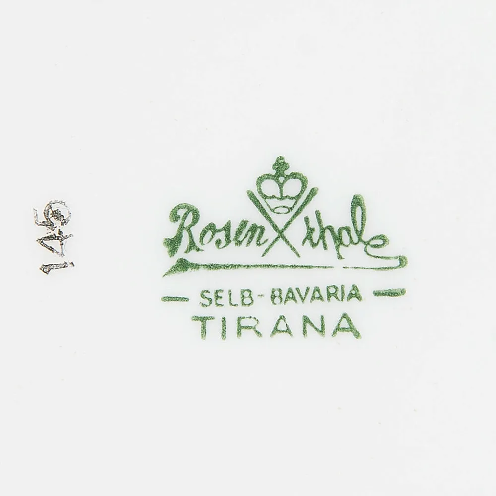 Чайный сервиз «TIRANA» на 4-е персоны Фарфор Розенталь / Rosenthal Германия -1930 год.