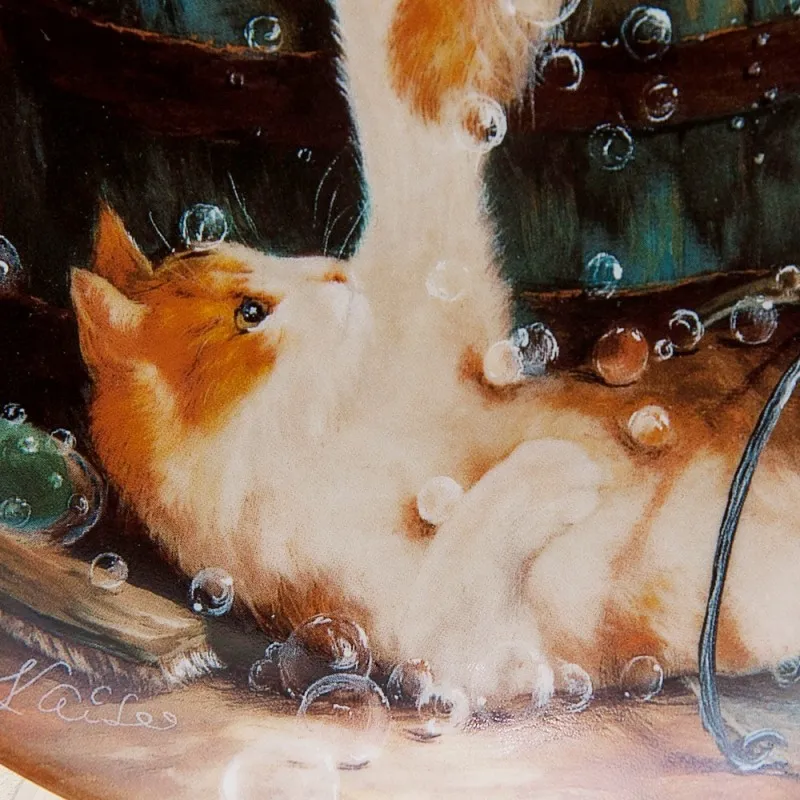 Коллекционная Тарелка «Забавное купание» Фарфор, Vohenstrauss Германия -1992 год.