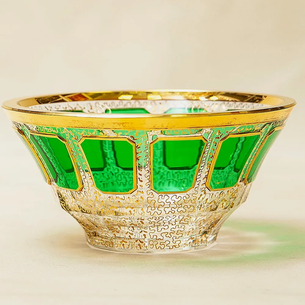 Орешница - Вазочка - Конфетница из серии «Зелёный Изумруд», ERNST WITTIG, Германия.