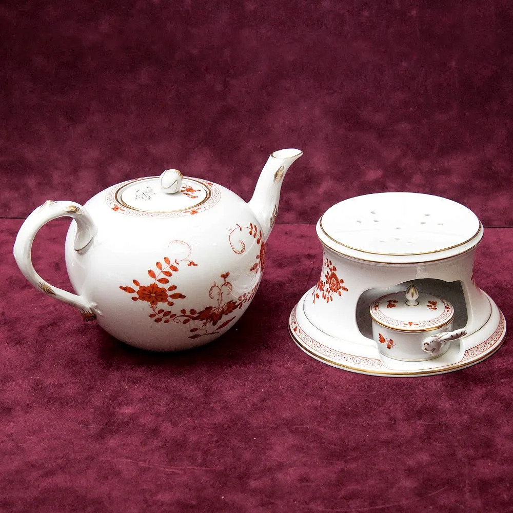 Чайный Сервиз «Индийский цветок» на 6-ть персон Фарфор MEISSEN / МЕЙСЕН Германия.