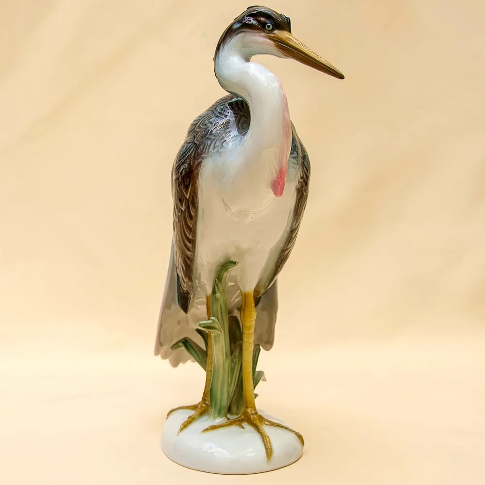 Редкость!!! Птица - Фарфоровая Статуэтка «Малая ЦАПЛЯ» ROSENTHAL Германия -1964 год.