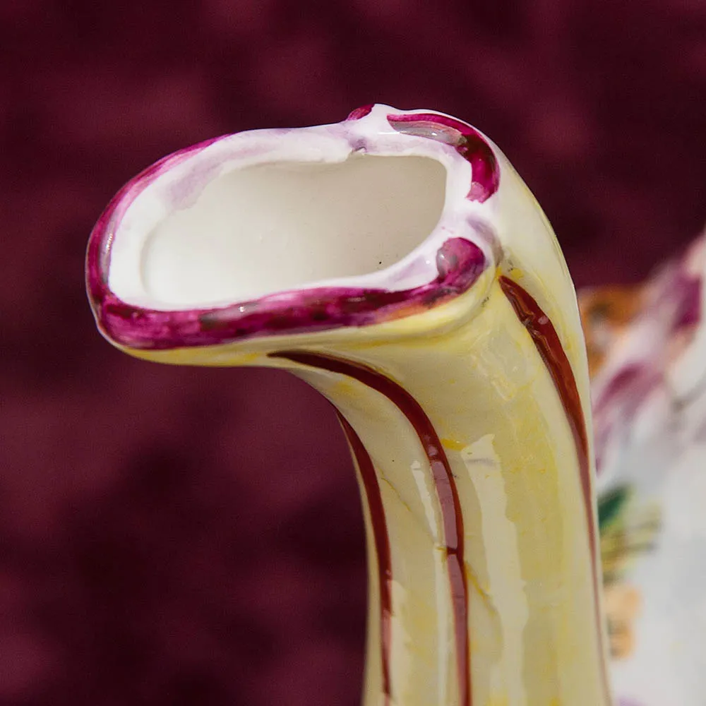 Большой Декоративный Кувшин - Ваза «Райский Сад», Фаянс Capodimonte / Каподимонте Италия Н-53 см.