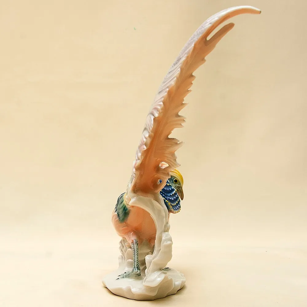Фарфоровая статуэтка «Большой Золотой Фазан», Карл Энс / Karl Ens,  Германия, 50-е годы ХХ века.