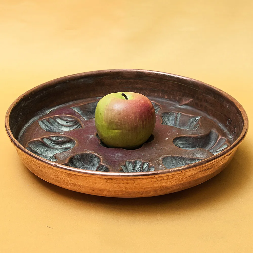 Большая Медная Форма для выпечки без ручки, D-32 см. Франция, начало ХХ века!