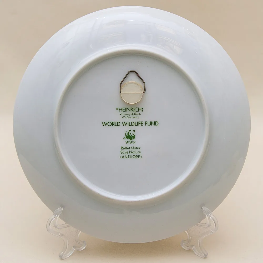 Коллекционная Рельефная Тарелка «АНТИЛОПЫ» Фарфор, Villeroy&Boch Германия -1982 год.