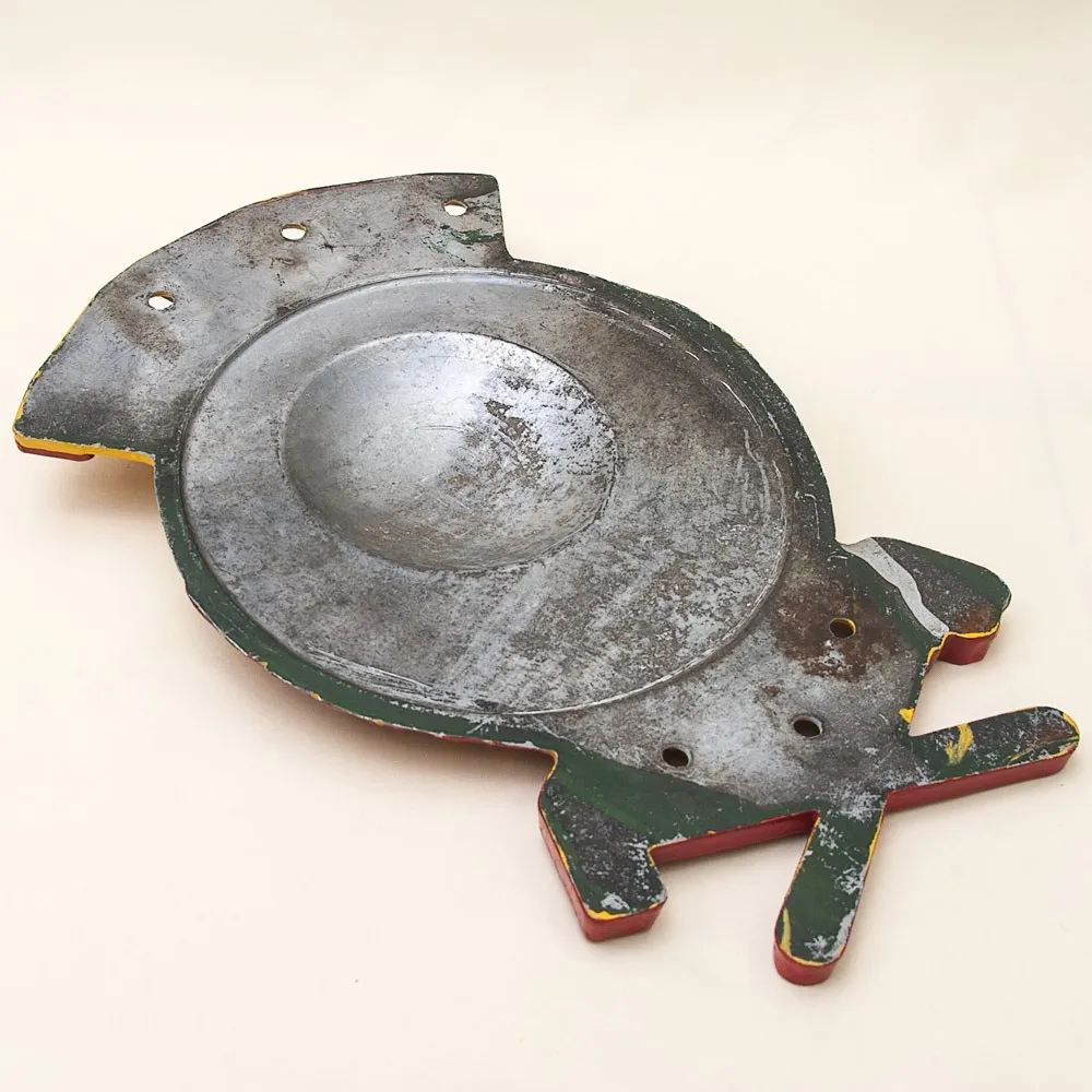 Агитационное Настенное Панно - Барельеф - Знак «Герб СССР с железнодорожного вагона», Металл.