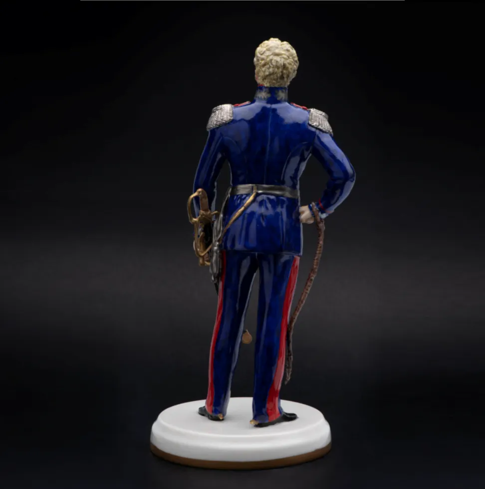 Коллекционная Авторская Статуэтка «Генералы Отечественной Войны 1812 года - Иловайский-12 В.Д.», фарфор, Россия. 