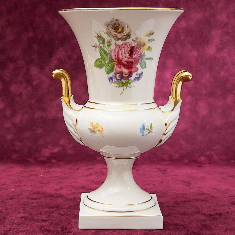 Классическая Кратерная Ваза серия «Цветение Лета» Lindner Бавария, Германия 60 -е годы ХХ века.