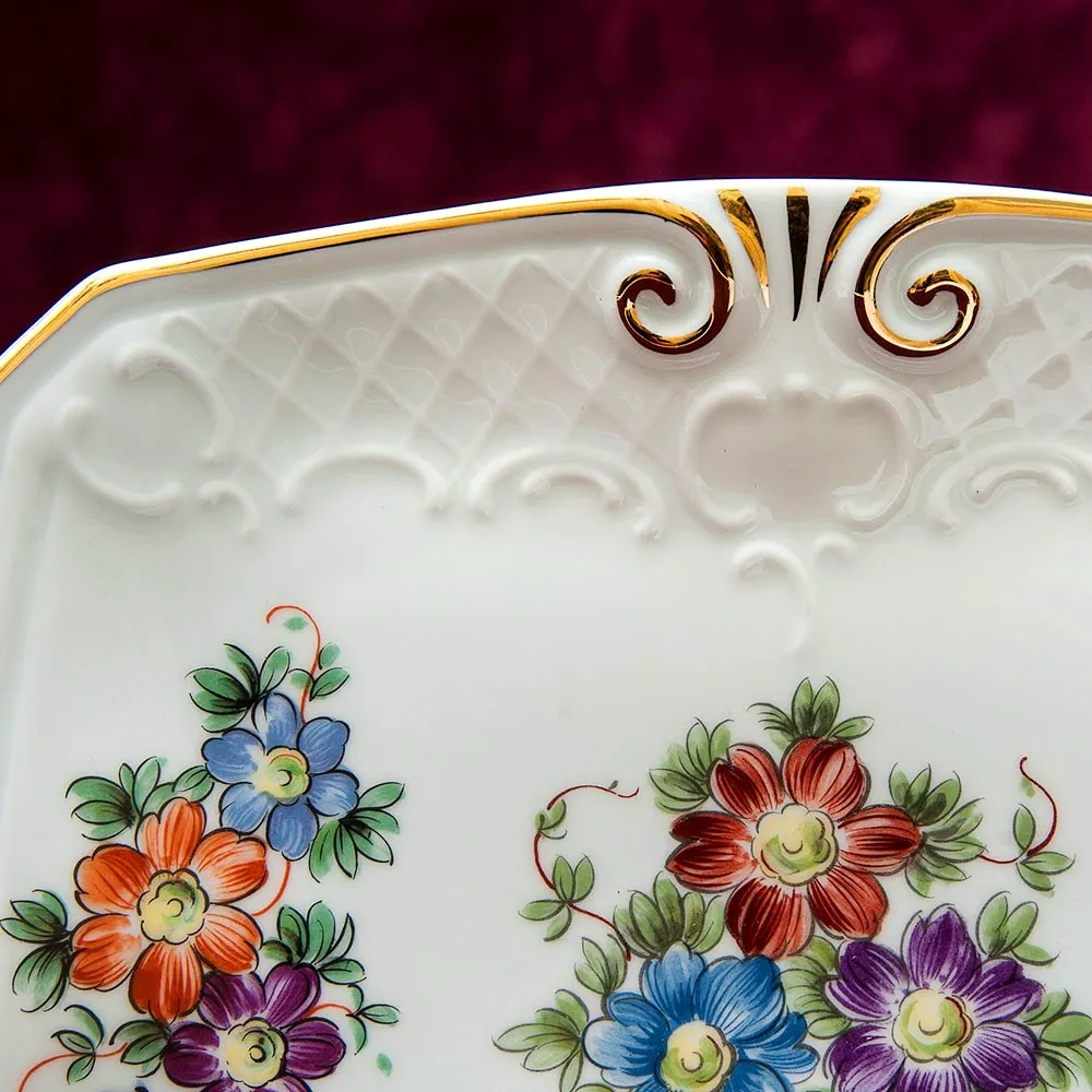 Декоративное Сервировочное Блюдо , Gerold-Porzellan, Германия -70 гг.