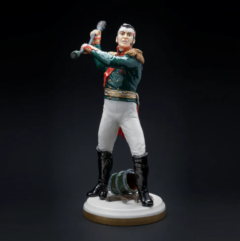 Коллекционная Авторская Статуэтка «Генералы Отечественной Войны 1812 года - Костенецкий В.Г.», фарфор, Россия. 