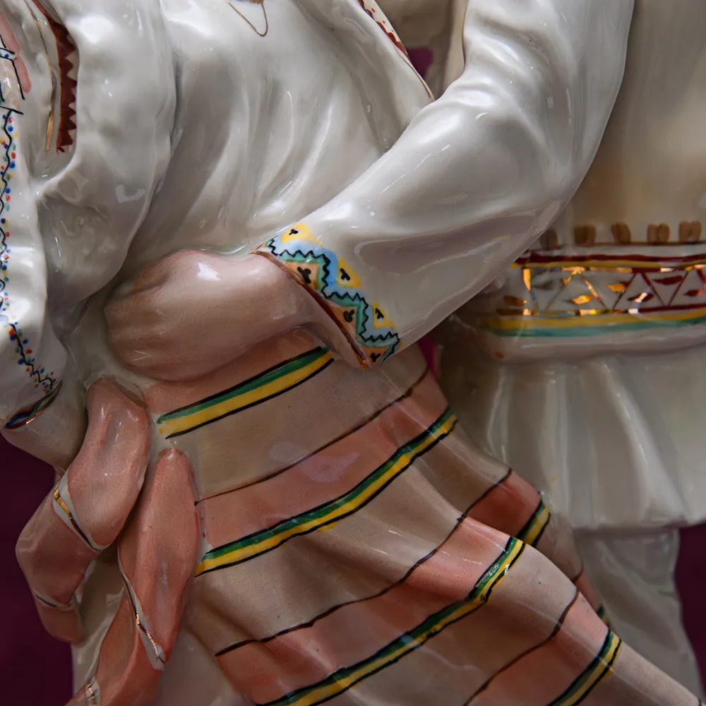 Редкость!!! Большая Фарфоровая Статуэтка «Гуцульский танец. Коломийка» Городницкий ФЗ - CCCР.