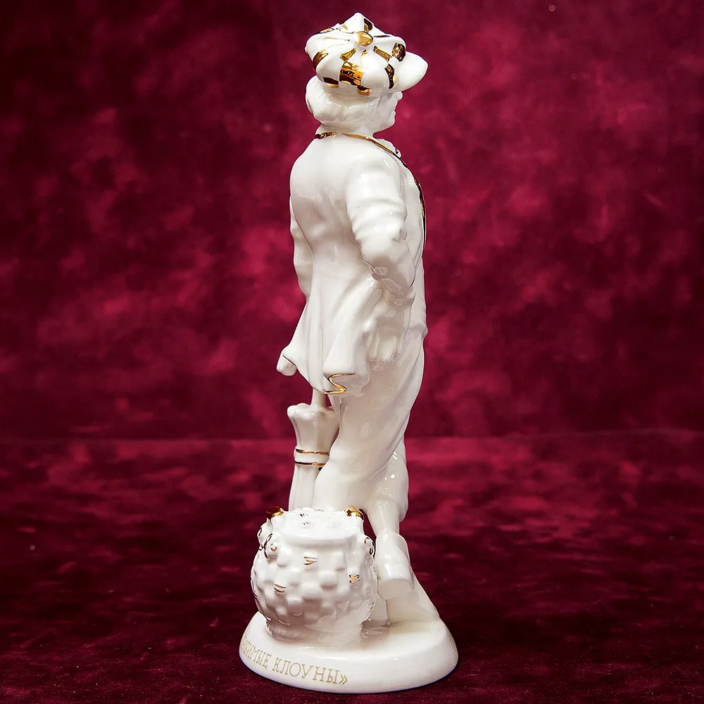Авторская Коллекционная Фарфоровая Статуэтка Клоун - «Олег Попов» Россия.