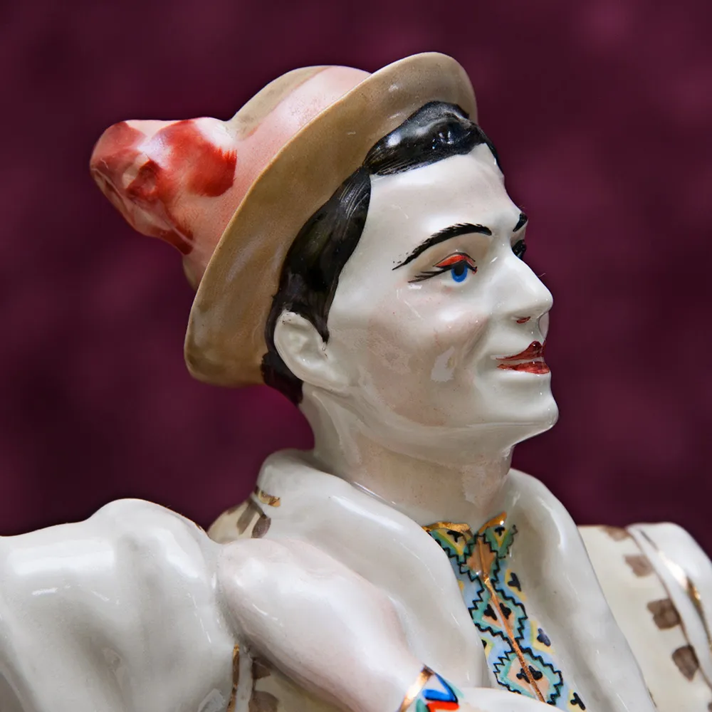 Редкость!!! Большая Фарфоровая Статуэтка «Гуцульский танец. Коломийка» Городницкий ФЗ - CCCР.