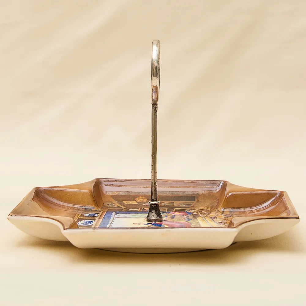 Антикварная Сервировочная Менажница - Блюдо - Тарелка Фаянс Англия -1906-1930 годы