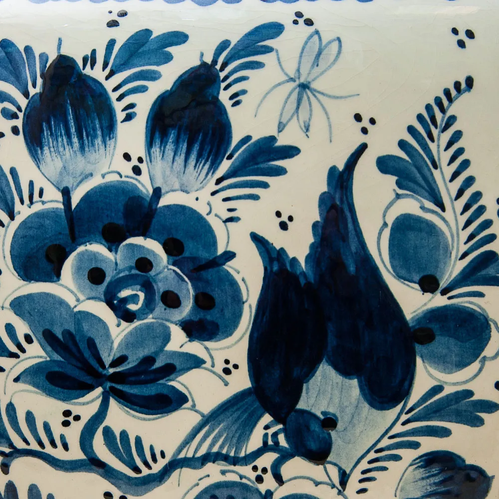 Большой Вазон «Райский Сад» Делфт - DELFTs, Голландия. Н-51 см. Середина ХХ века.