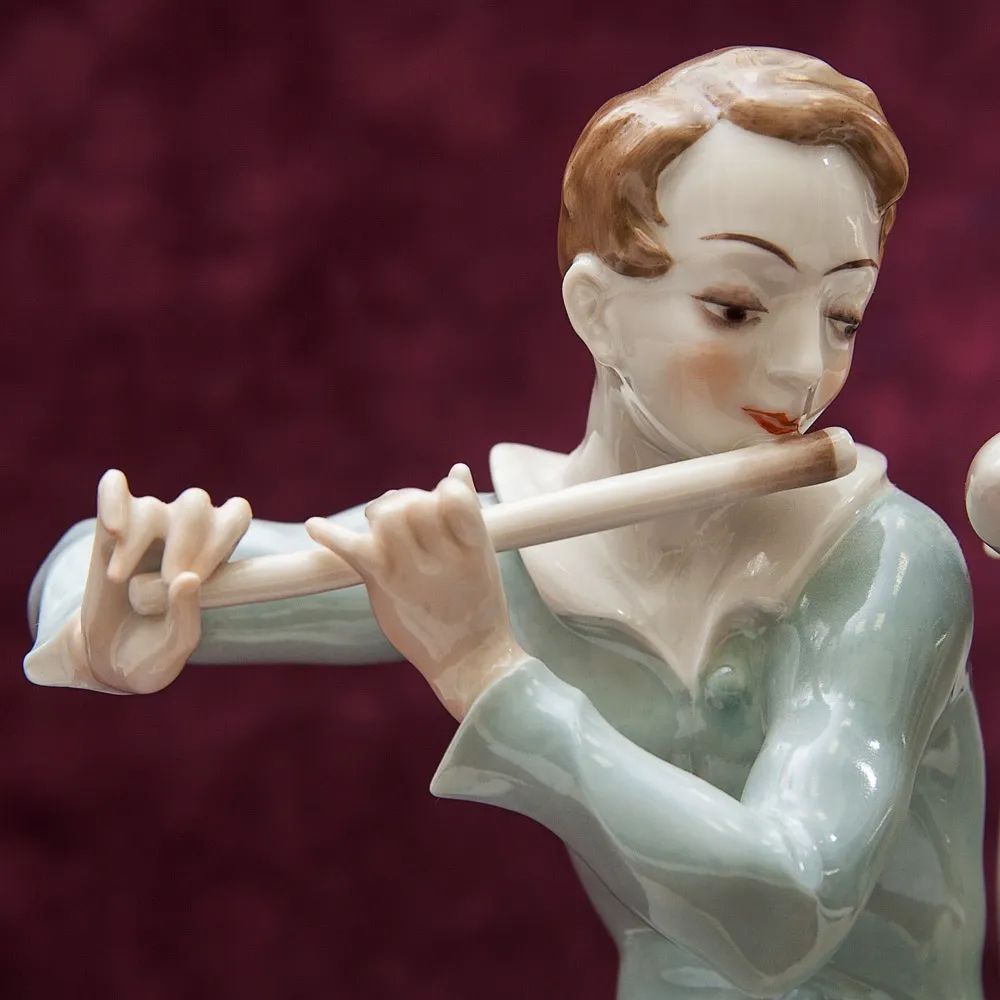 Авторская Фарфоровая статуэтка «СОНАТА, МУЗЫКАЛЬНЫЙ ДУЭТ» Hutschenreuther, Германия.