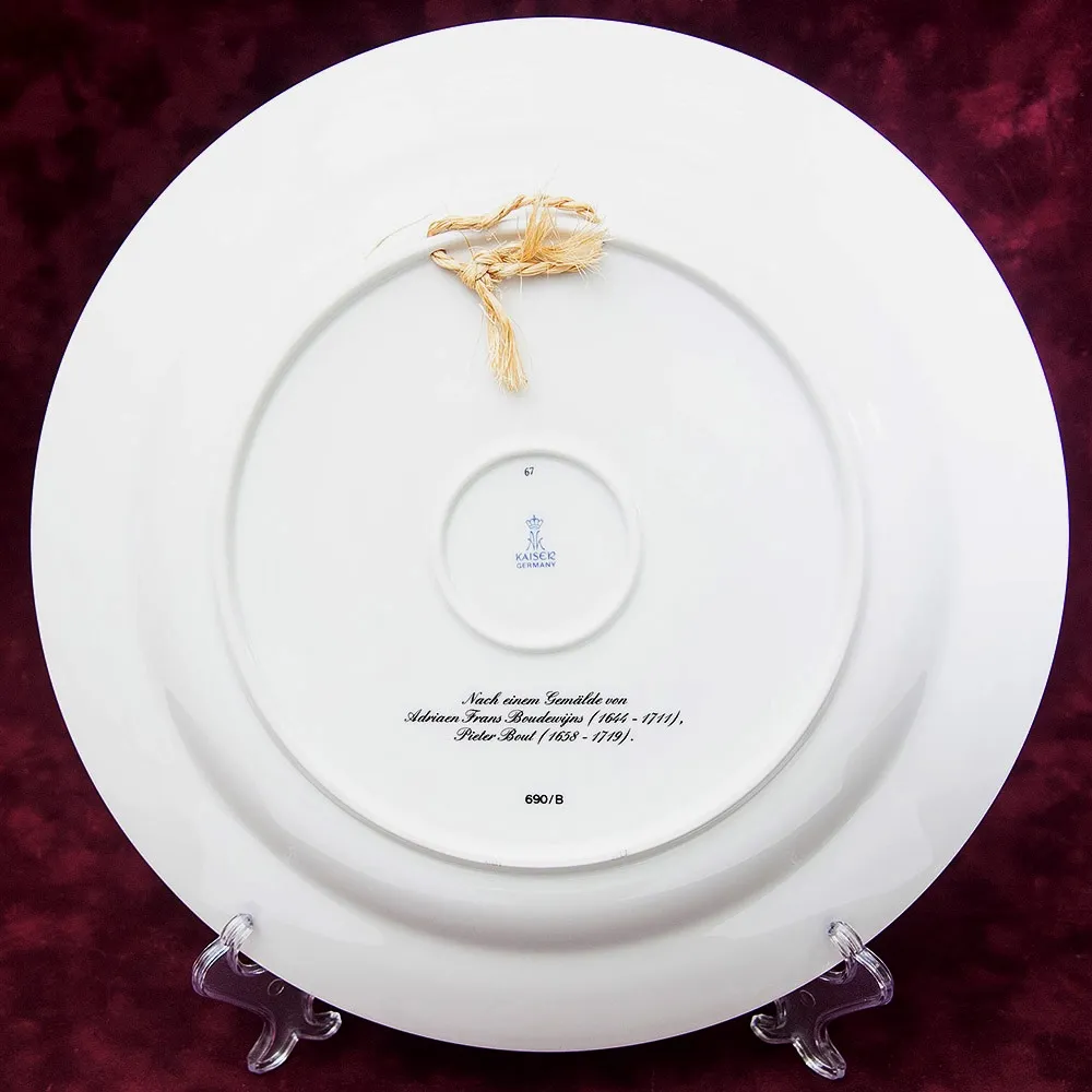 Большое Коллекционное Блюдо - Тарелка «Пейзаж на реке» Фарфор KAISER Германия.