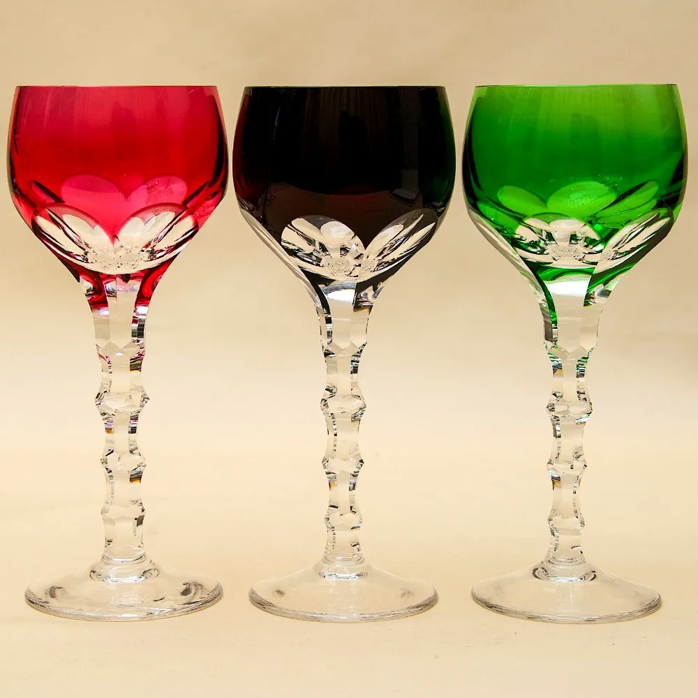 Бокалы 6 -ть штук серия «ELIZA» Хрусталь, JOSEPHINENHUTTE Германия, 60 -е годы ХХ века.