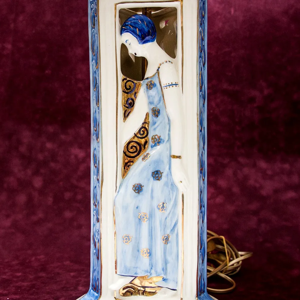 Настольная Электрическая Лампа - Светильник «Три Грации» АРТ-Деко Бельгия - 60гг.