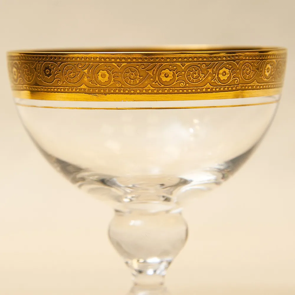 Набор 6-ть Хрустальных Фужеров серия «Harrison», Theresienthal Германия, 60 -е годы ХХ века.