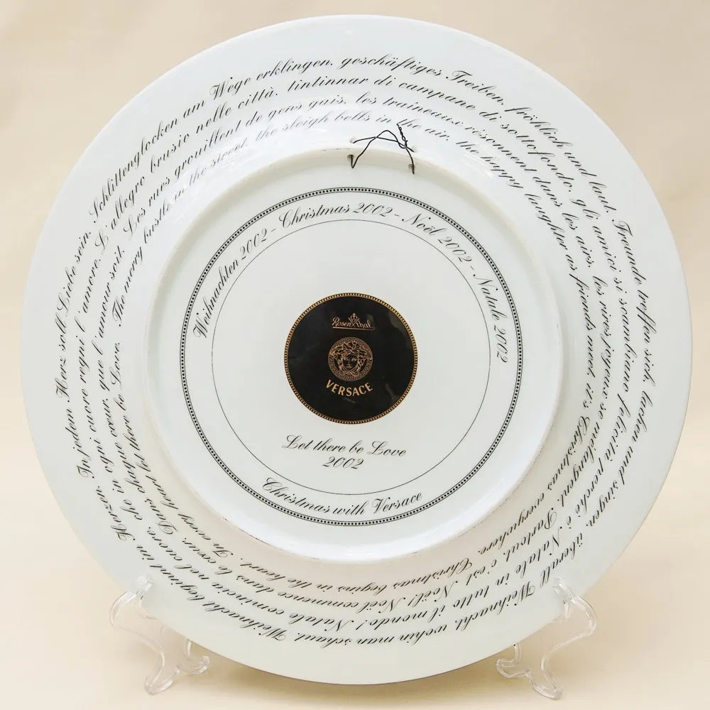 Коллекционная Тарелка - Блюдо «Впустите Любовь» Фарфор, VERSACE, Rosenthal Германия -2002 год.