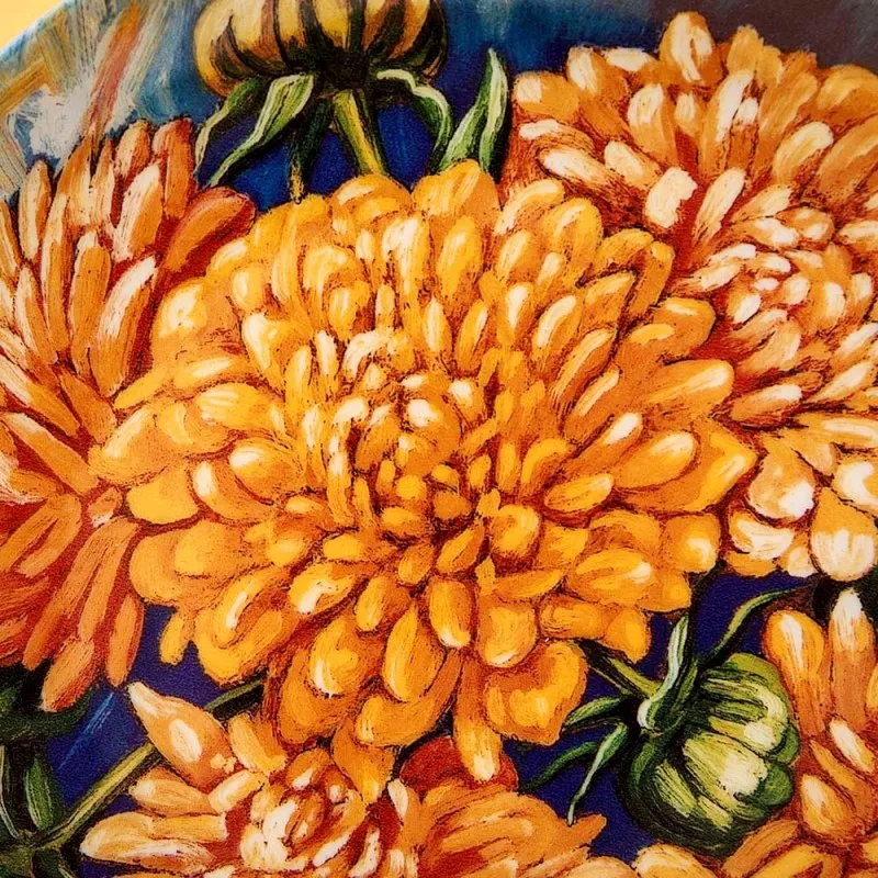 Коллекционная Тарелка «Георгины» Фарфор, Hutschenreuther, Германия -1997 год.