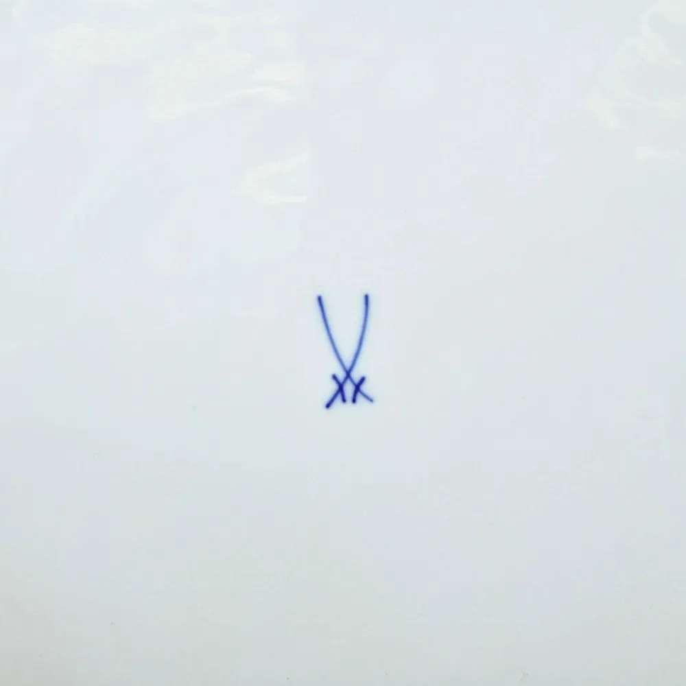 Большое Сервировочное Блюдо - Тарелка «ЦВЕТЫ», Фарфор MEISSEN Германия - 1985 год.